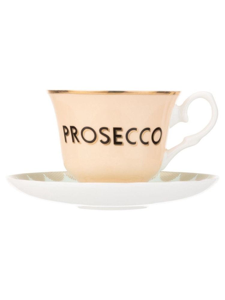 Yvonne Ellen Multi Boozy Prosecco Teacup and Saucer - Image 3 of 3