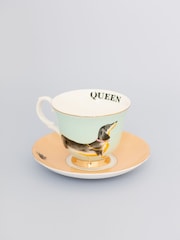 Yvonne Ellen Multi Doggie Teacup and Saucer - Image 1 of 3