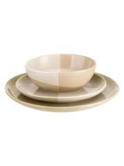 Artisan Street 12 Piece Green Cross Glaze Dinner Set - Image 2 of 2