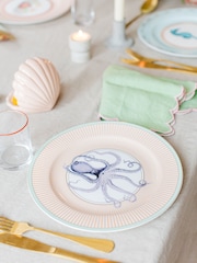 Yvonne Ellen Set of 4 Multi Under The Sea Dinner Plates - Image 6 of 8