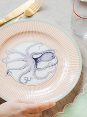 Yvonne Ellen Set of 4 Multi Under The Sea Dinner Plates - Image 8 of 8