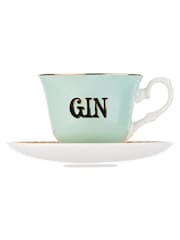 Yvonne Ellen Multi Boozy Gin Teacup and Saucer - Image 2 of 4