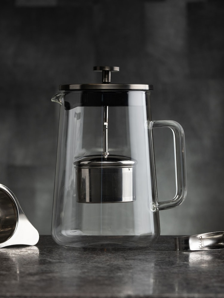 SIIP 900ml Steklo Gunmetal Infuser Čajnik - Slika 1 iz 3