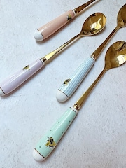 Yvonne Ellen Set of 4 Multi Bee Tea Spoons - Image 4 of 4