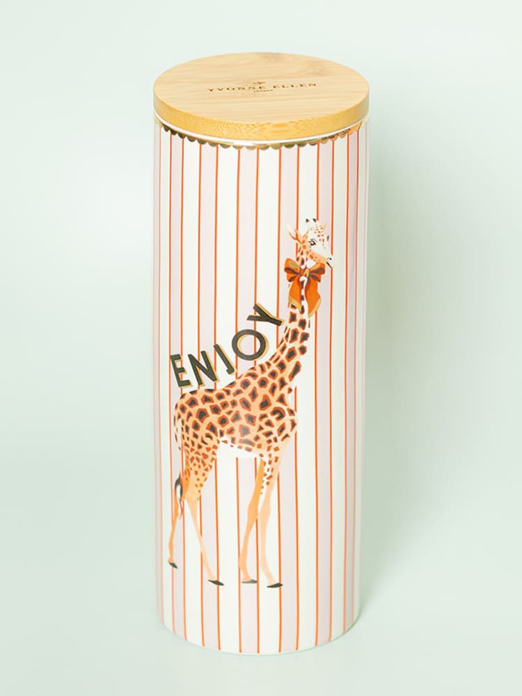 Yvonne Ellen Multi Large Giraffe Storage Jar - Image 1 of 2 Yvonne Ellen Multi Large Giraffe Storage Jar - Image 1 of 2
