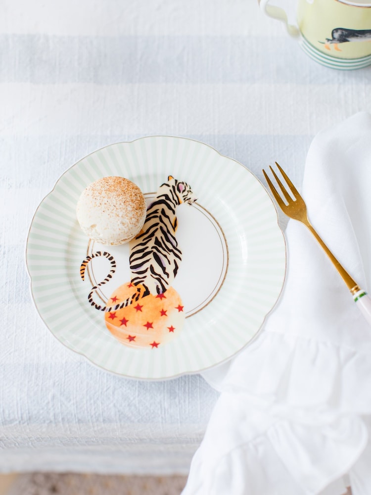 Yvonne Ellen Set of 4 Multi Animal Print Tea Plates - Image 1 of 8
