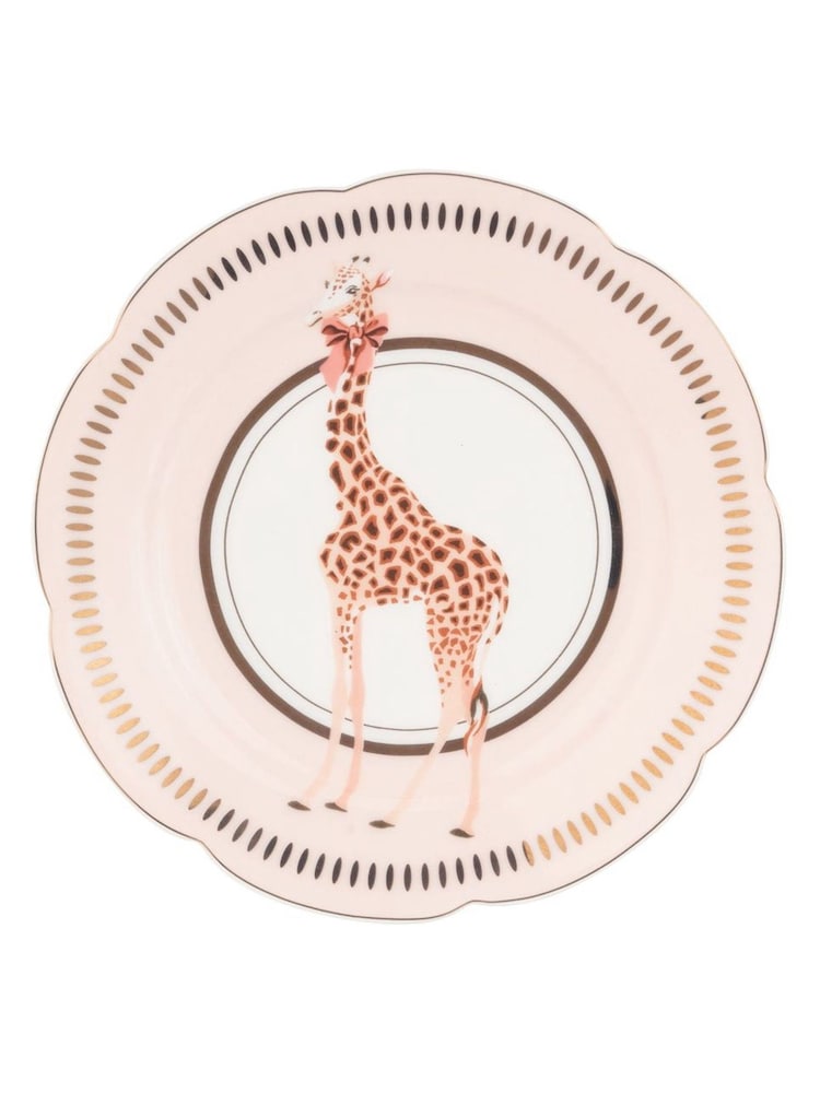 Yvonne Ellen Set of 4 Multi Animal Print Tea Plates - Image 2 of 8