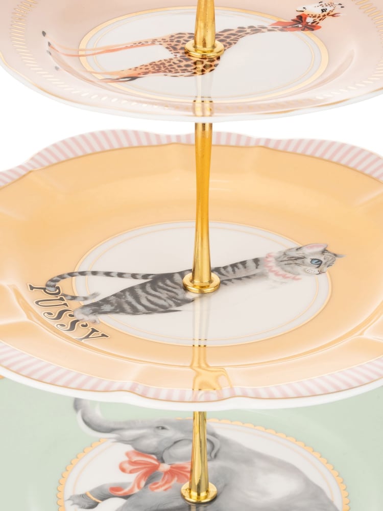 Yvonne Ellen Multi Animal 3 Tier Cake Stand - Image 4 of 4