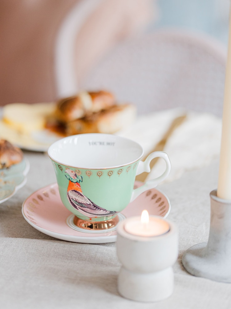 Yvonne Ellen Set of 2 Multi Best of British Tea Cup and Saucers - Image 4 of 4