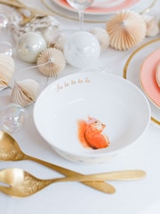 Yvonne Ellen Multi Squirrel Christmas Serving Bowl - Image 1 of 4