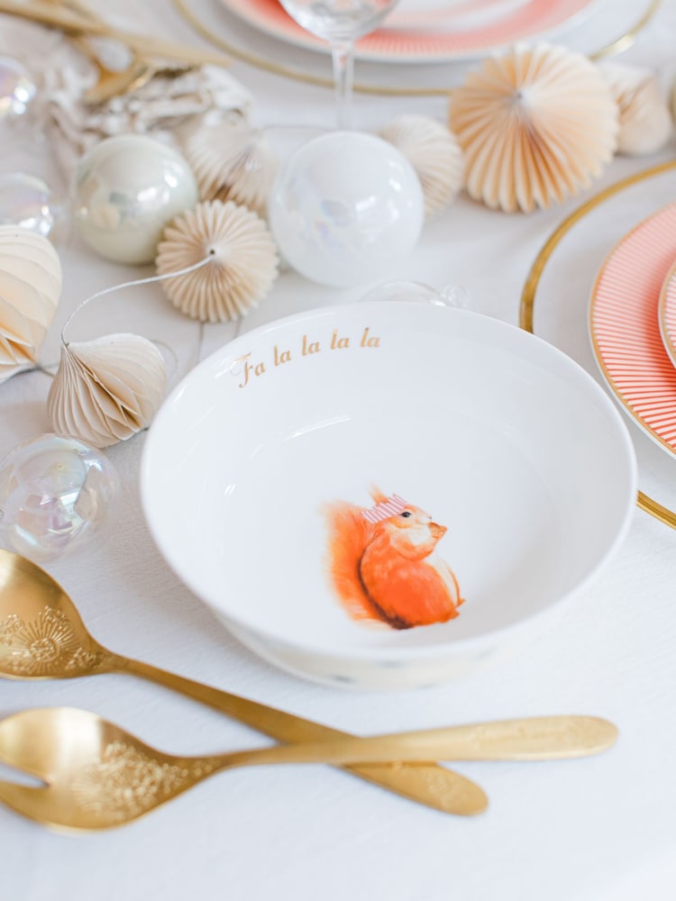 Yvonne Ellen Multi Squirrel Christmas Serving Bowl - Image 1 of 4