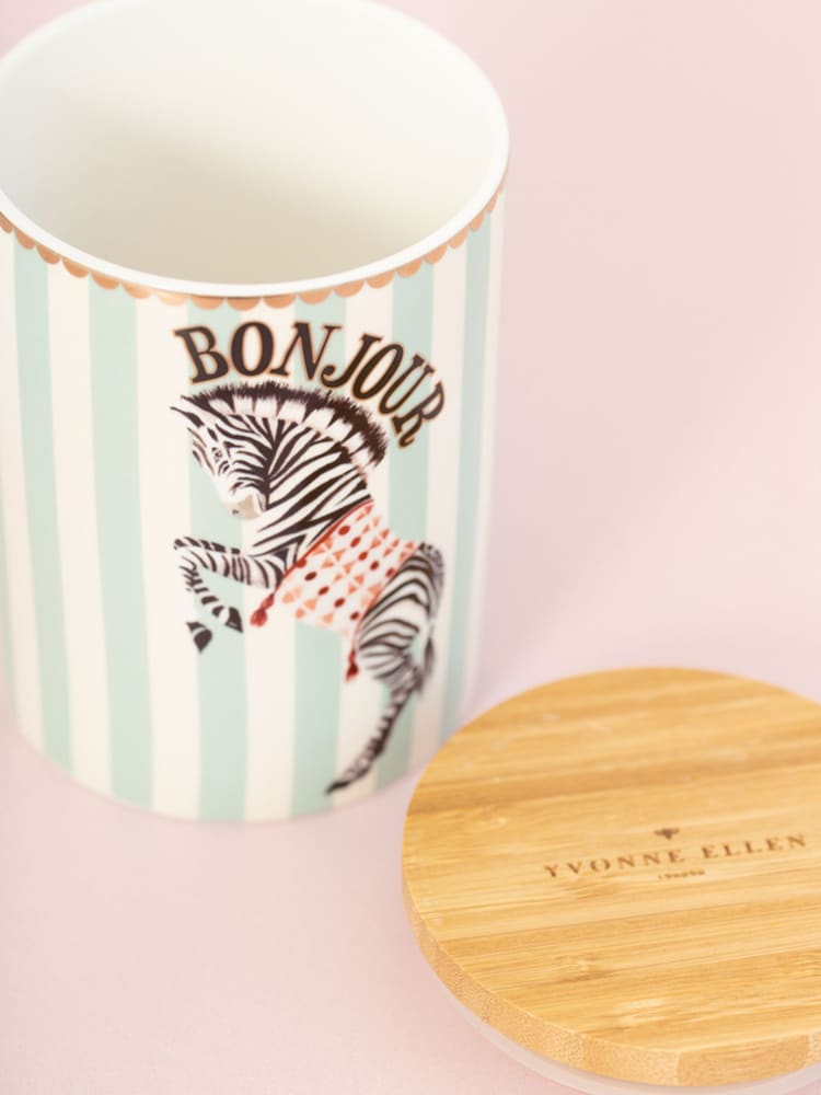 Yvonne Ellen Multi Medium Zebra Storage Jar - Image 1 of 3