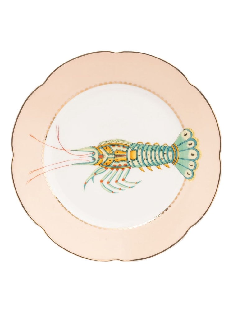 Yvonne Ellen Set of 4 Multi Fishy Tea Plates - Image 2 of 5