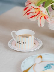 Yvonne Ellen Multi Bestie Teacup and Saucer - Image 1 of 3