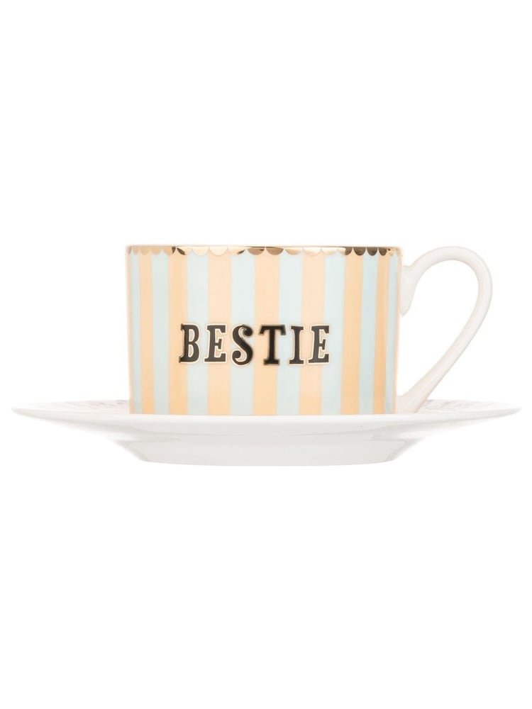 Yvonne Ellen Multi Bestie Teacup and Saucer - Image 2 of 3