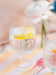 Yvonne Ellen Set of 4 Clear Picnic Wine Glasses - Image 5 of 6