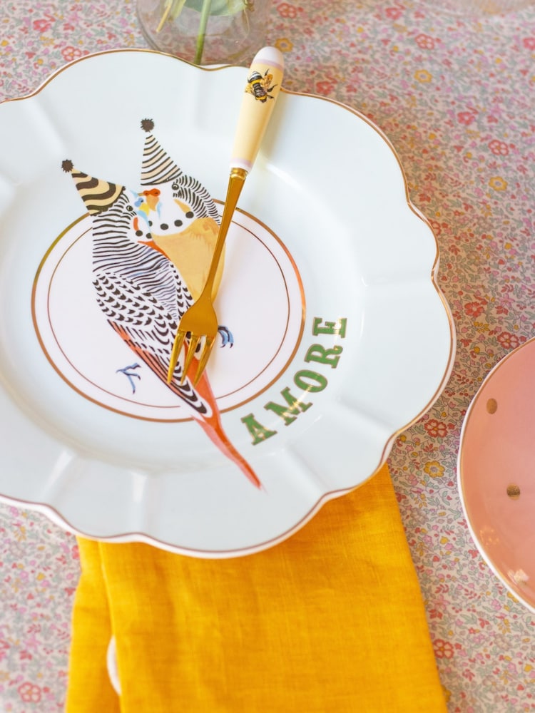 Yvonne Ellen Set of 4 Multi Bee Cake Forks - Image 5 of 5