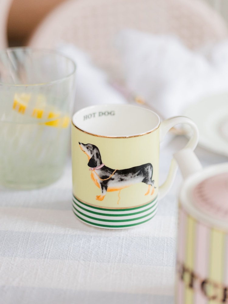 Yvonne Ellen Multi Doggie Teapot and 2 Mug Set - Image 2 of 7