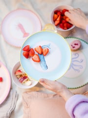 Yvonne Ellen Set of 4 Multi Melamine Picnic Side Plates - Image 1 of 5
