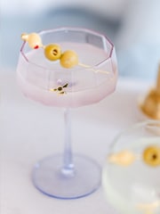Yvonne Ellen Set of 2 Multi Bee Coupe Glasses - Image 3 of 7