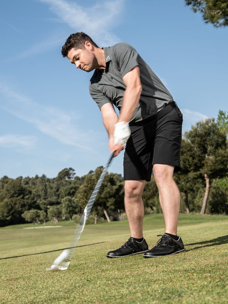 Callaway Apparel Chev Tech Black Shorts - Image 1 of 3 Callaway Apparel Chev Tech Black Shorts - Image 1 of 3