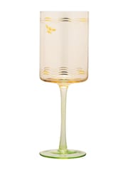 Yvonne Ellen Set of 2 Multi Bee Wine Glasses - Image 6 of 7