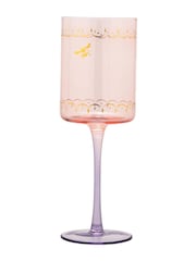 Yvonne Ellen Set of 2 Multi Bee Wine Glasses - Image 7 of 7