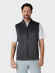 Callaway Apparel Grey Chev High Gauge Full Zip Vest - Image 1 of 6