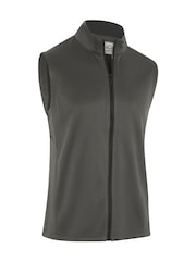Callaway Apparel Grey Chev High Gauge Full Zip Vest - Image 5 of 6