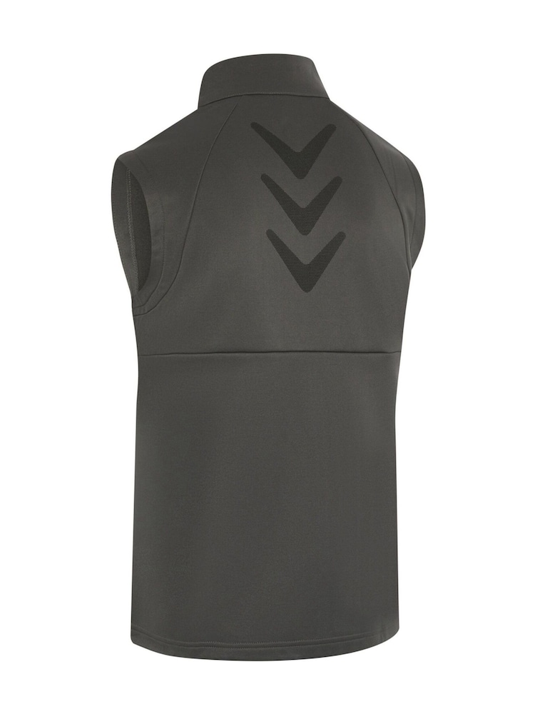 Callaway Apparel Grey Chev High Gauge Full Zip Vest - Image 6 of 6