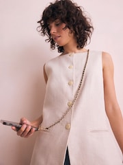Black/Gold Tone Across Body Phone Strap - Image 2 of 8