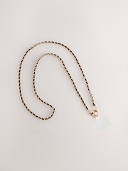 Black/Gold Tone Across Body Phone Strap - Image 6 of 8