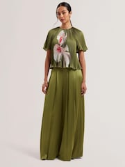 Ted Baker Lionaa-Pleated Short Sleeve Blouse - Image 1 of 7