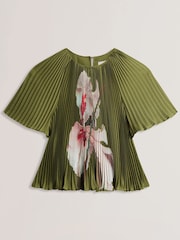 Ted Baker Lionaa-Pleated Short Sleeve Blouse - Image 3 of 7