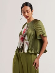 Ted Baker Lionaa-Pleated Short Sleeve Blouse - Image 5 of 7