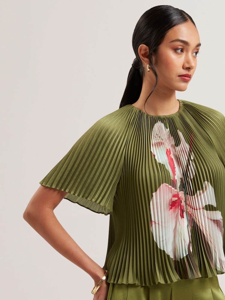 Ted Baker Lionaa-Pleated Short Sleeve Blouse - Image 7 of 7