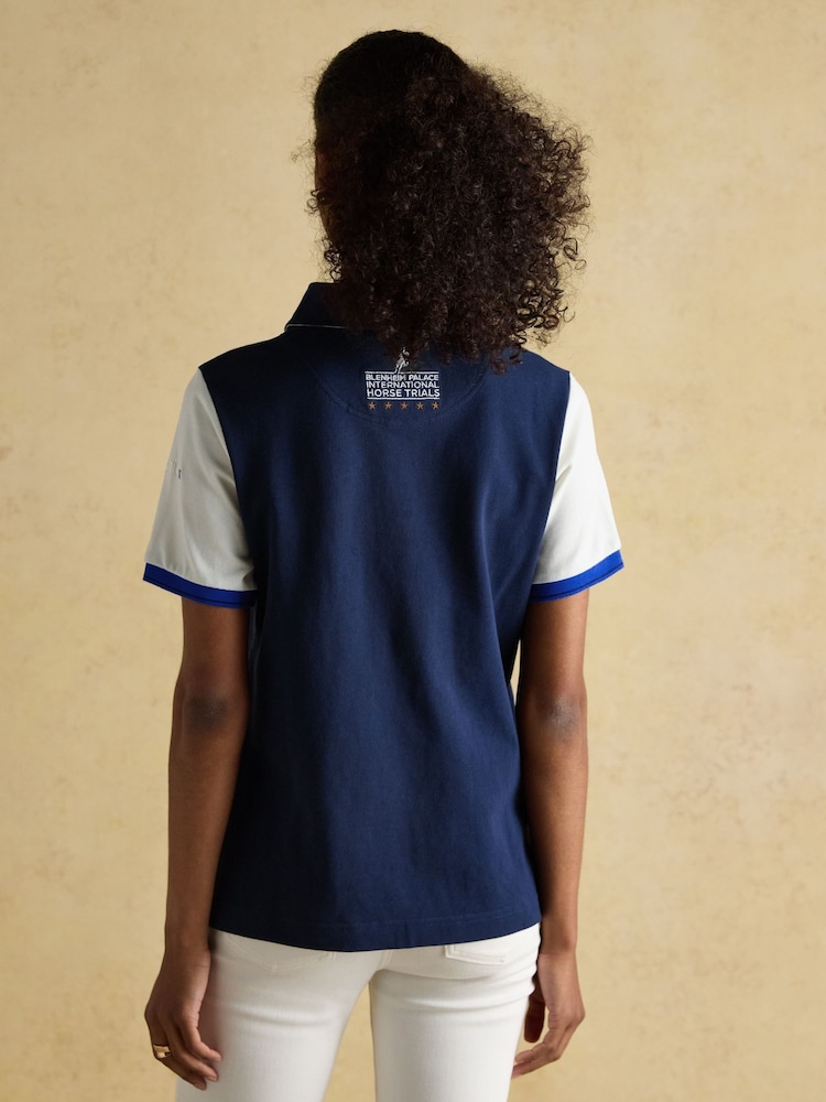 Official Blenhiem Navy European Championship Pique Polo Shirt - Image 2 of 9