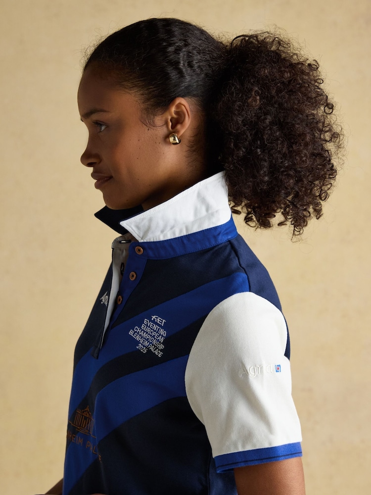 Official Blenhiem Navy European Championship Pique Polo Shirt - Image 9 of 9