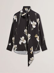 Ted Baker Zakiier-Printed Scarf Detail Long Sleeve Blouse - صورة 5 من 8