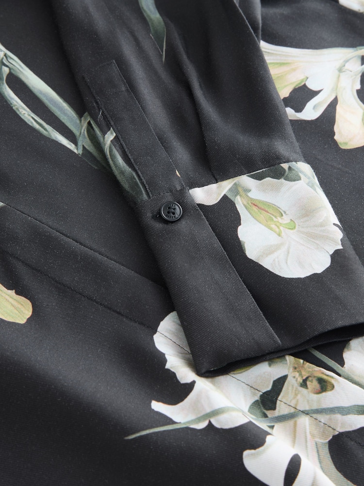 Ted Baker Zakiier-Printed Scarf Detail Long Sleeve Blouse - صورة 8 من 8