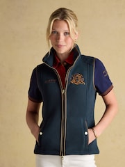Joules Official Burghley Navy Fleece Gilet - Image 1 of 11