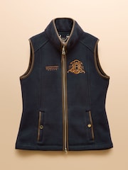 Joules Official Burghley Navy Fleece Gilet - Image 11 of 11
