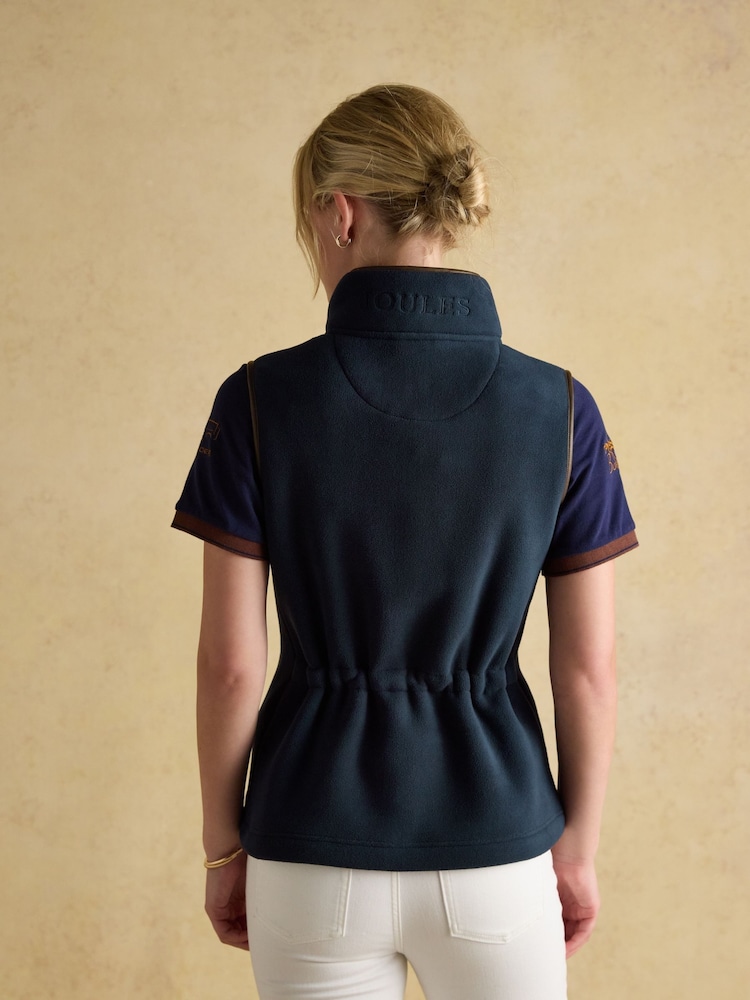 Joules Official Burghley Navy Fleece Gilet - Image 2 of 11