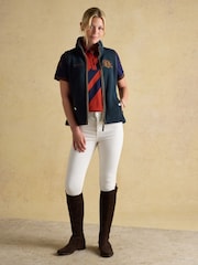 Joules Official Burghley Navy Fleece Gilet - Image 3 of 11