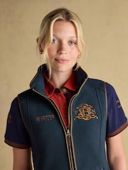 Joules Official Burghley Navy Fleece Gilet - Image 5 of 11