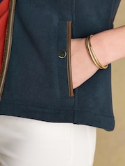 Joules Official Burghley Navy Fleece Gilet - Image 6 of 11