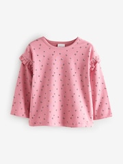 Pink Animal Print Frill T-Shirts 3 Pack - Image 4 of 4