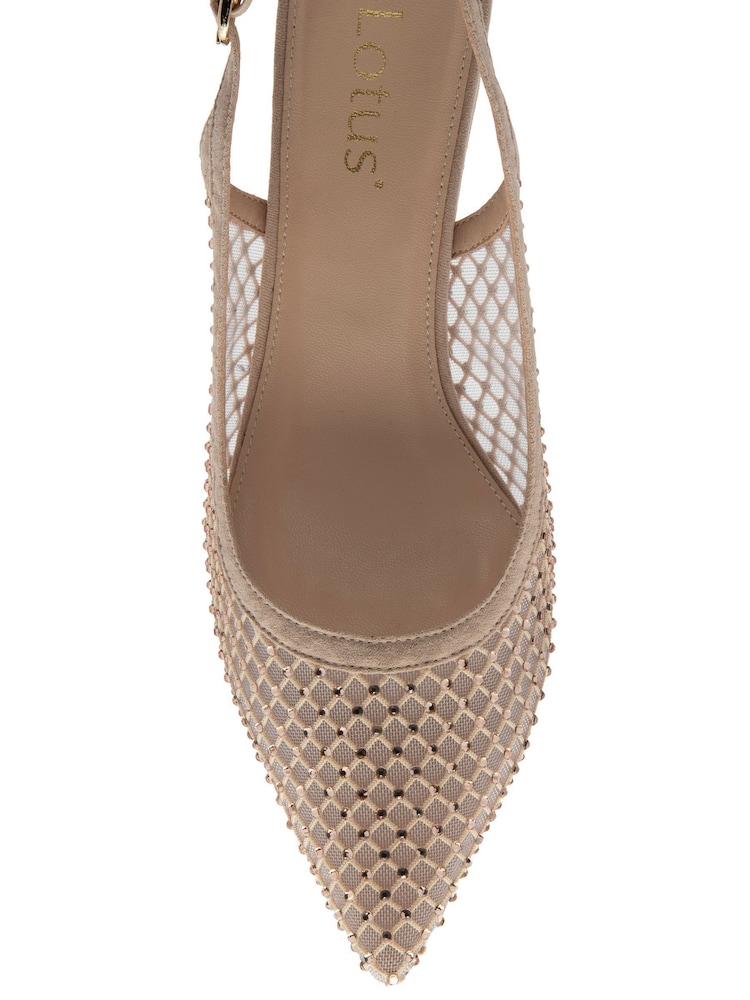 Lotus Nude Heeled Occasion Shoes - Image 4 of 4