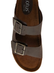 Lotus Brown Casual Sandals - Image 4 of 4