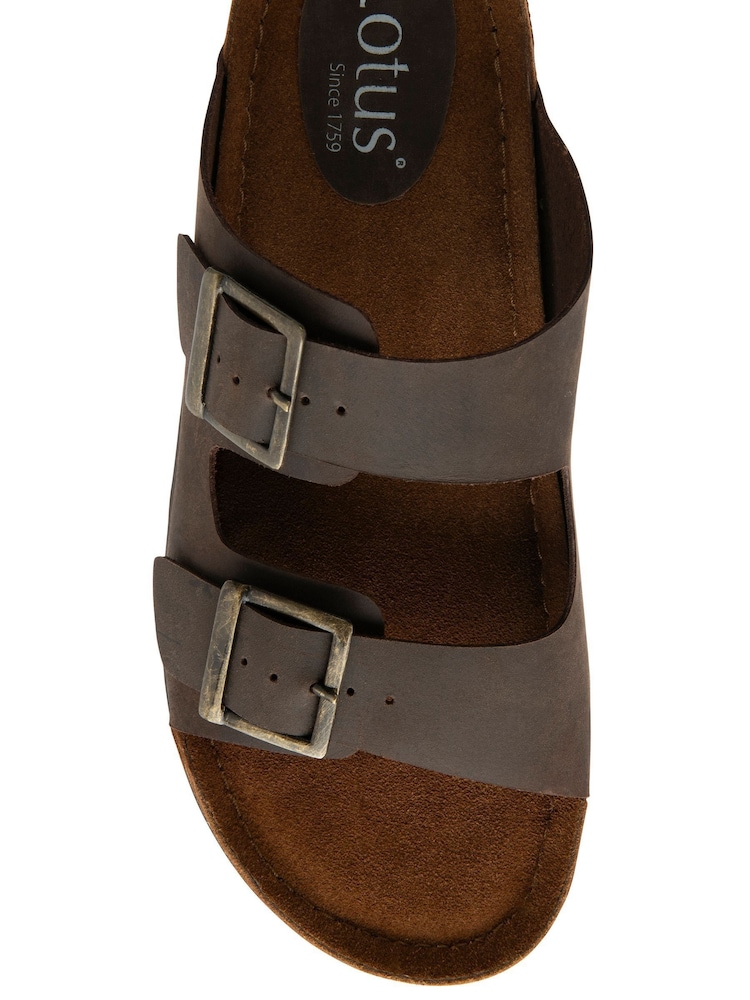 Lotus Brown Casual Sandals - Image 4 of 4 Lotus Brown Casual Sandals - Image 4 of 4